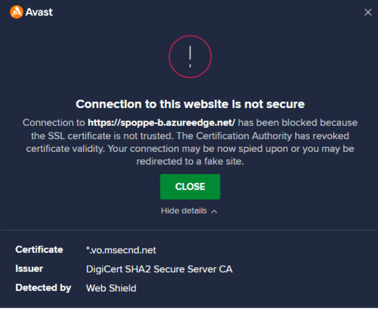 Why do I get this pop-up message? - Microsoft Q&A