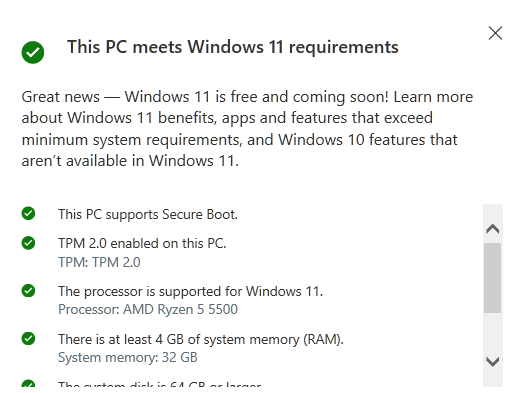 is ryzen 5 5500 (not U) compatible with windows 11? - Microsoft Q&A