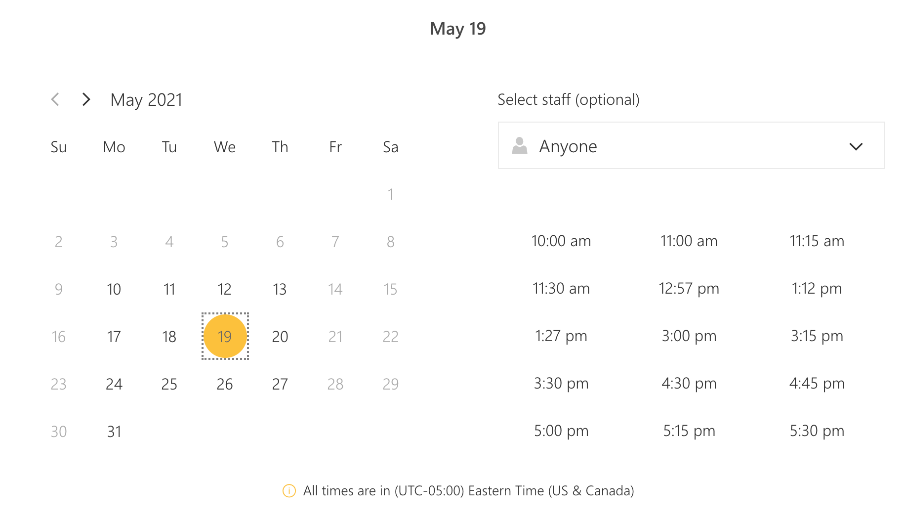 Microsoft Bookings - Odd Time Increments - Microsoft Q&A