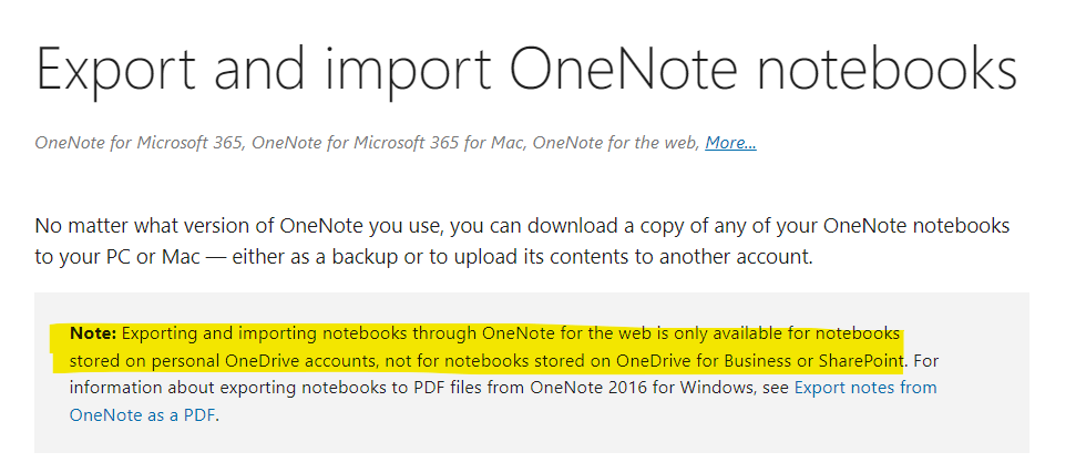 Unable to log into OneNote Importer - Microsoft Q&A