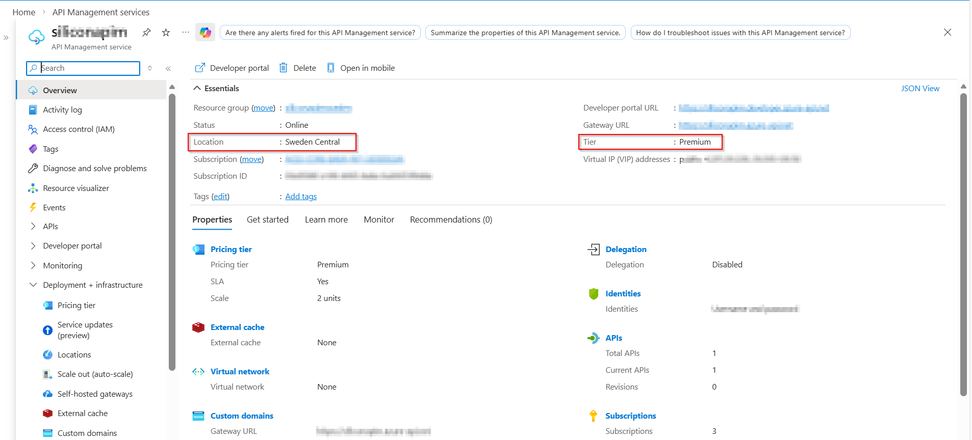 APIM multi region deployment: can't deploy a new gateway in Sweden ...