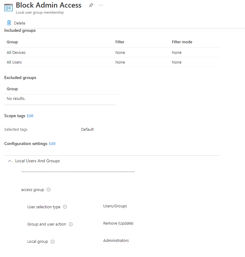 Cannot get Intune to remove users as Administrators - Microsoft Q&A