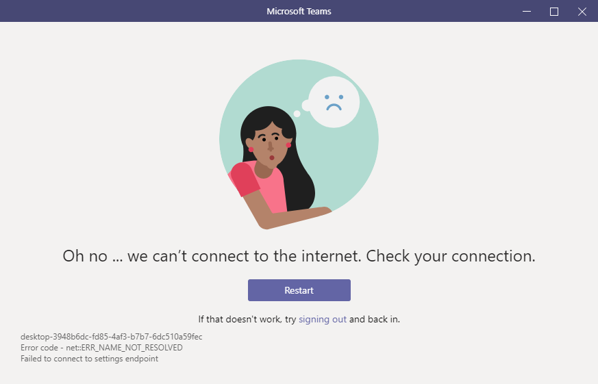Microsoft Teams desktop app not working since domain password change ...