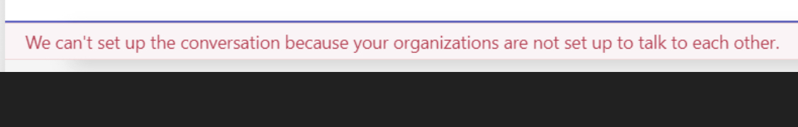 We are unable to send teams chat message to another tenant. - Microsoft Q&A