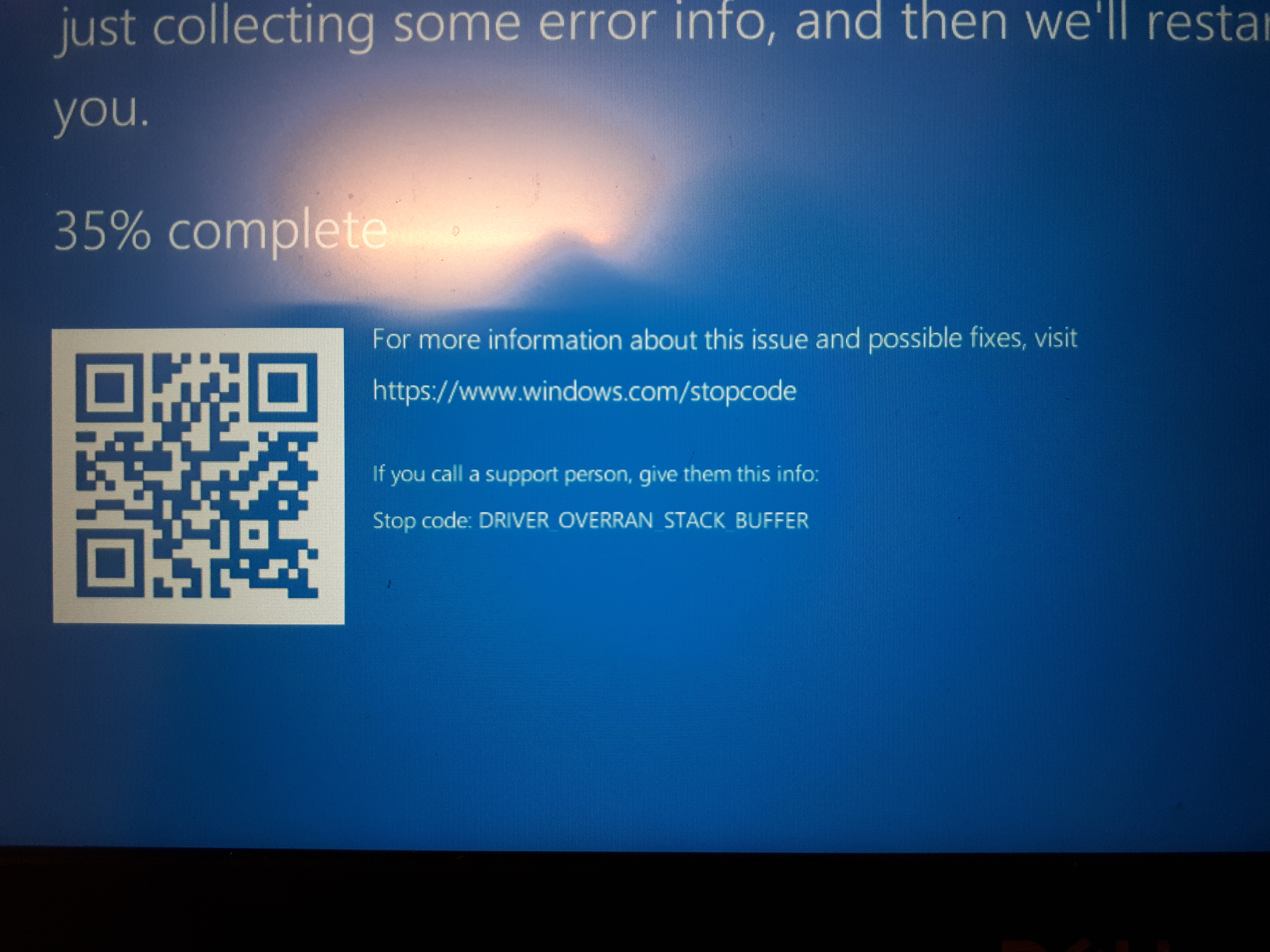 Blue Screen Error- Stop code: Driver Overran Stack Buffer - Microsoft Q&A