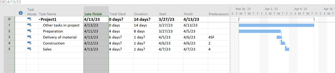Use of the ALAP task setting - Microsoft Q&A
