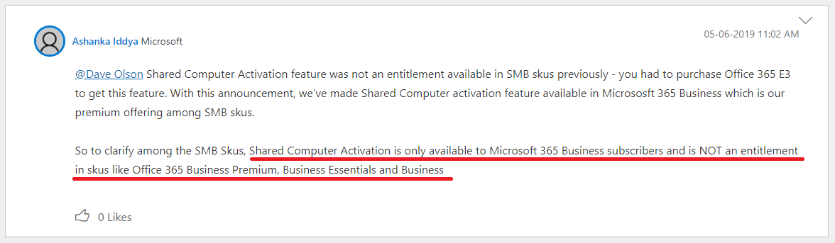 Unable to active Office 365 on Windows Server 2019 Remote Desktop ...
