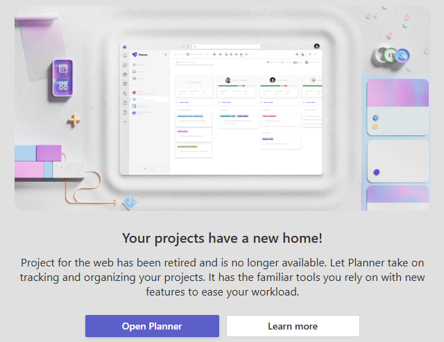 link to Microsoft project web - Microsoft Q&A