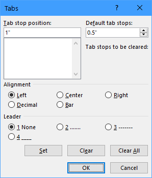 Special Center & Right tabs in Word - Microsoft Q&A