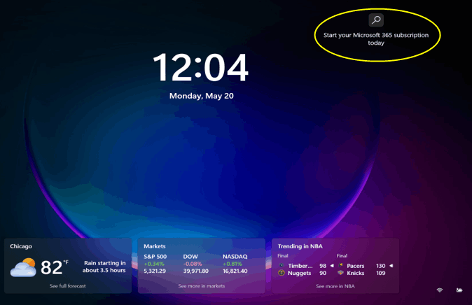 365 Subscription Alert on PC Login Screen - Microsoft Q&A