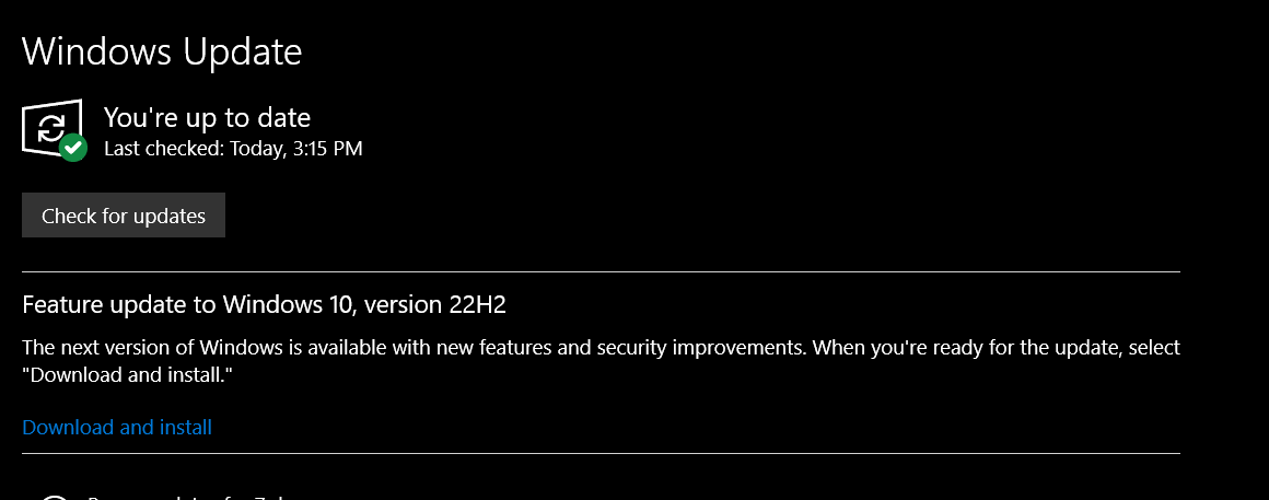 Stuck on Windows 10 version 1903 - Microsoft Q&A