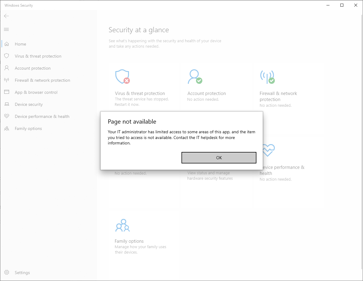 Problems with Windows Defender Antivirus - Microsoft Q&A