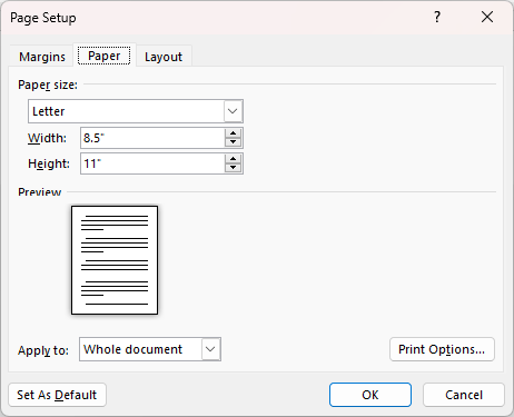 Create 6 x 9 inch PDF file from Word document that is set to 6 x 9 inch ...