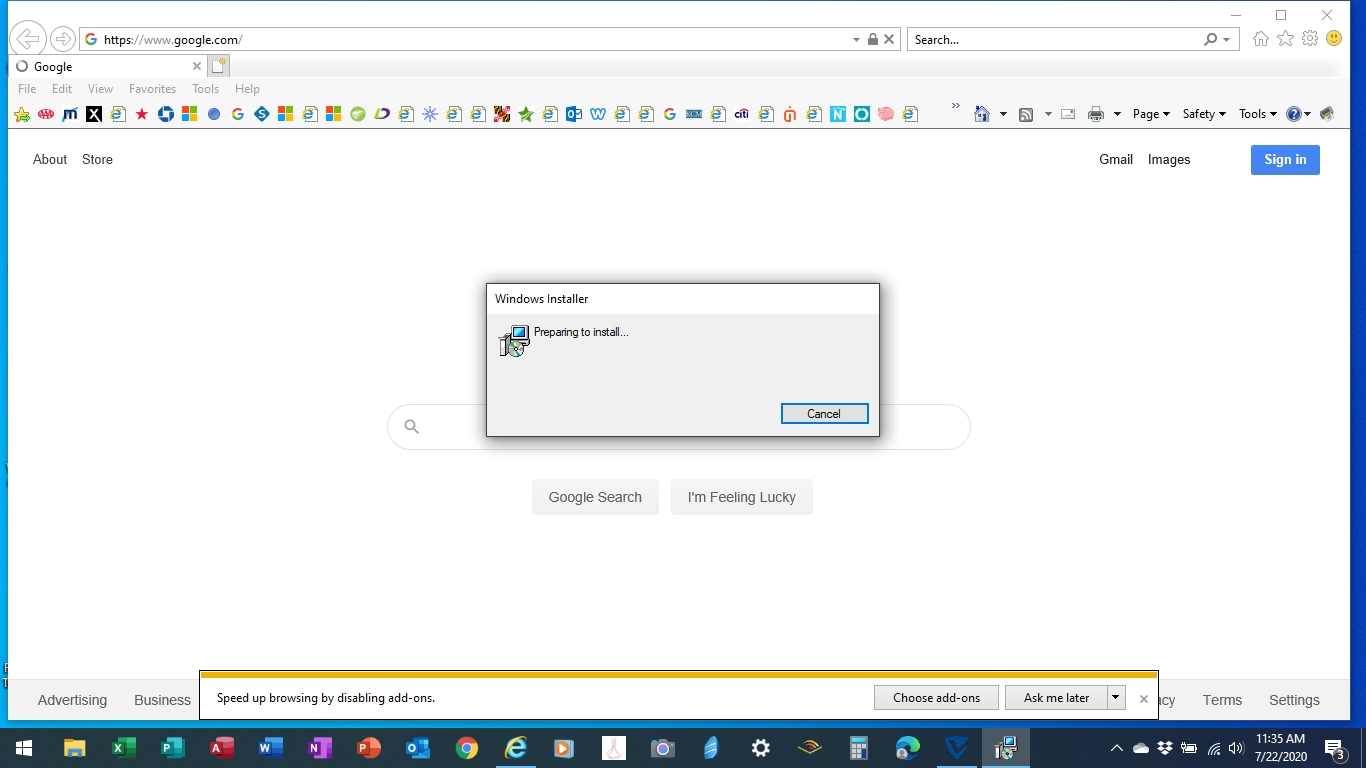 Windows Installer Pop up - Microsoft Q&A