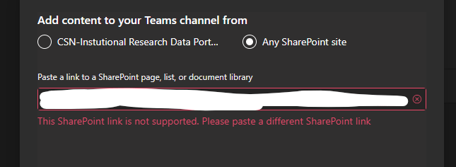 Adding a Sharepoint page to a private Teams Channel - Microsoft Q&A