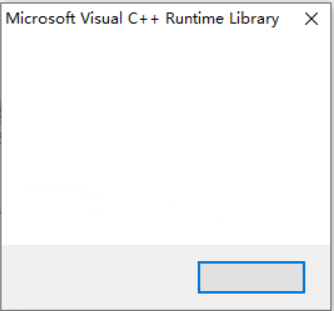 visual c++ runtime library 弹窗白屏看不到报错 - Microsoft Q&A