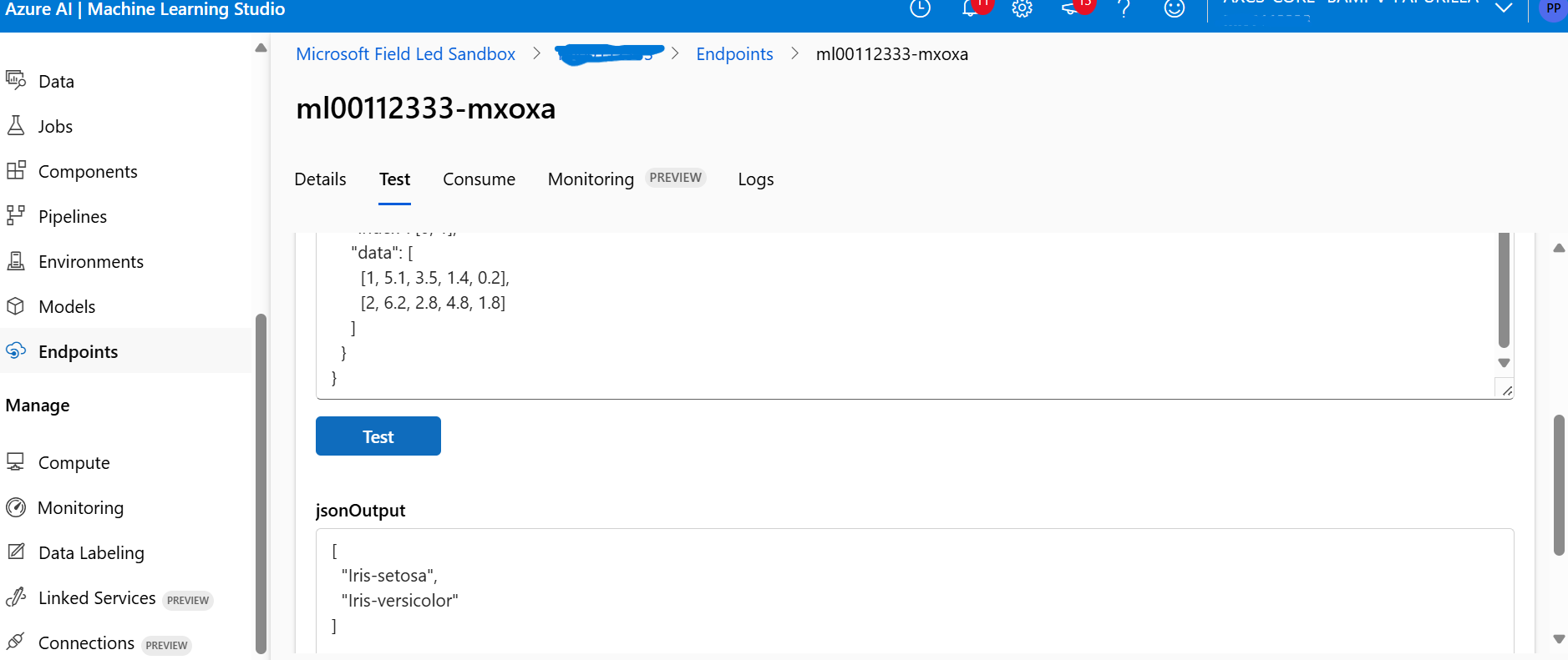 V1 deployment testing not supported This deployment is based on v1 API ...