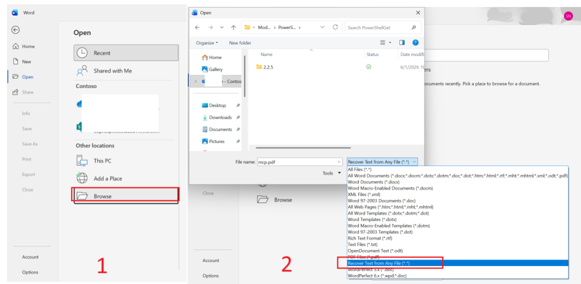 How to apply Text Recovery on my laptop - Microsoft Q&A