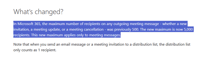 hi, i reached the limit to send out emails for online meeting invite ...