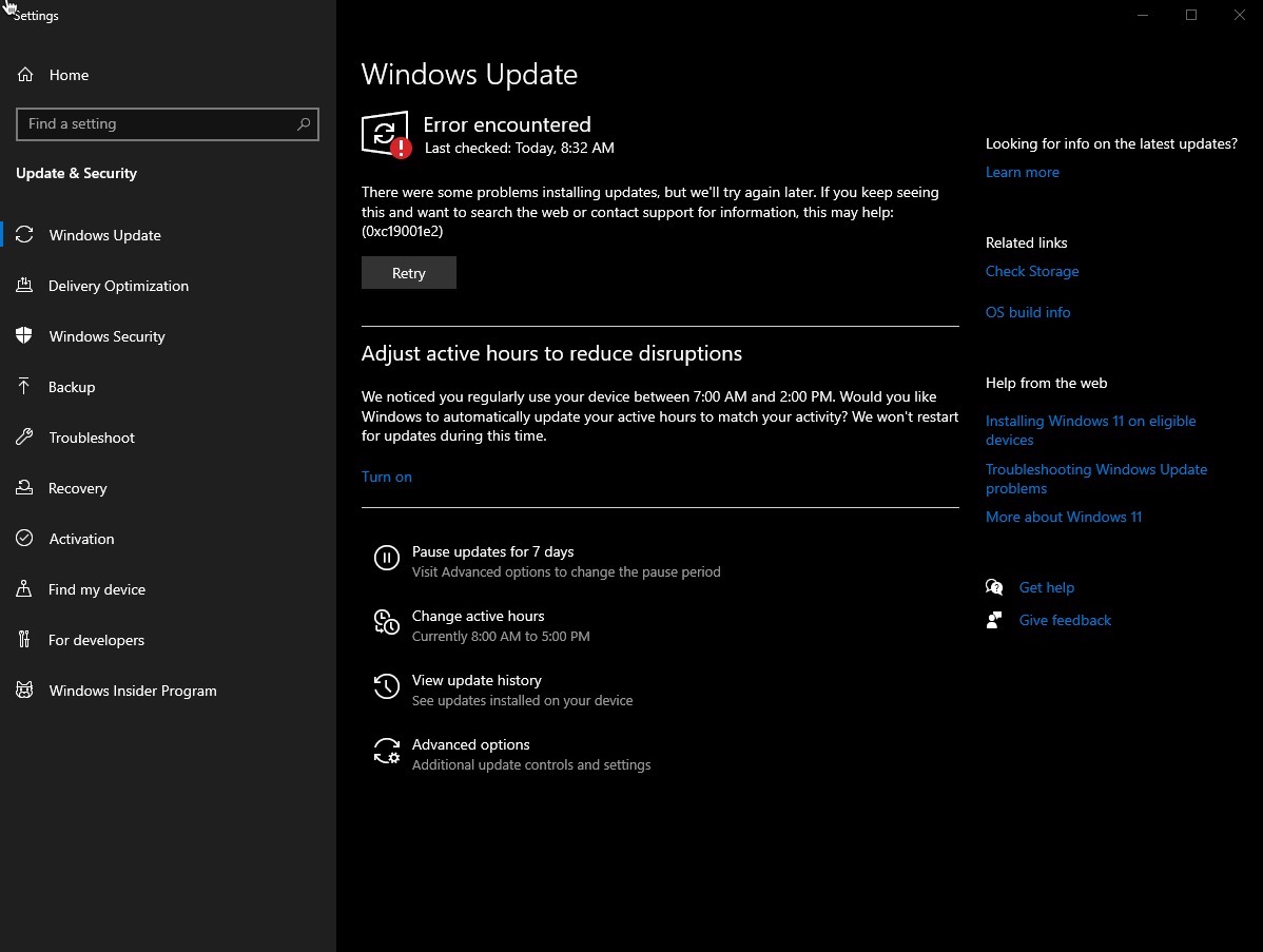 windows 11 upgrade fails - Microsoft Q&A