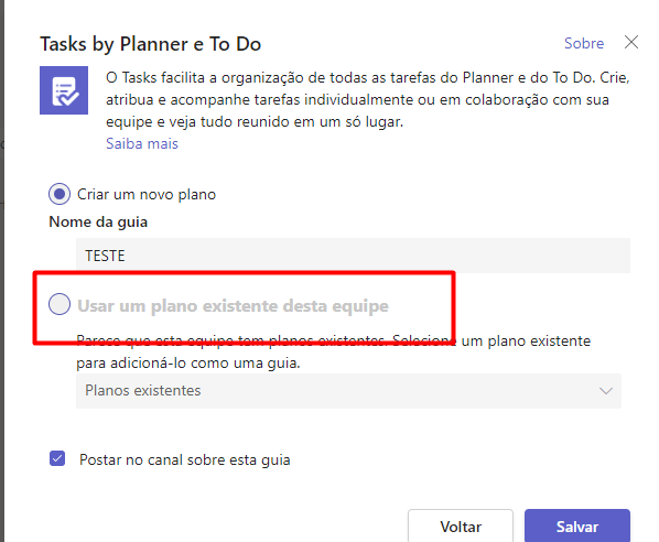 Preciso integrar o Microsft Planner no Teams - Microsoft Q&A