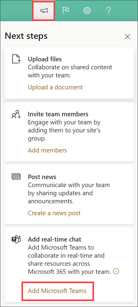 Add Microsoft Teams to a SharePoint Site - Microsoft Q&A