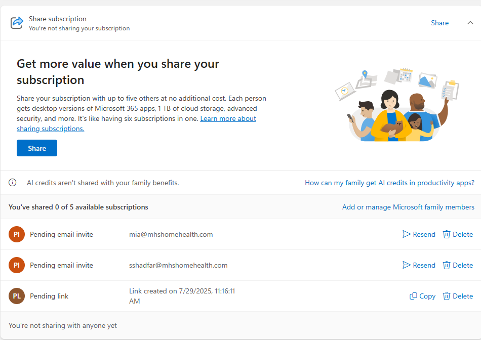 How to activate a shared Microsoft account - Microsoft Q&A