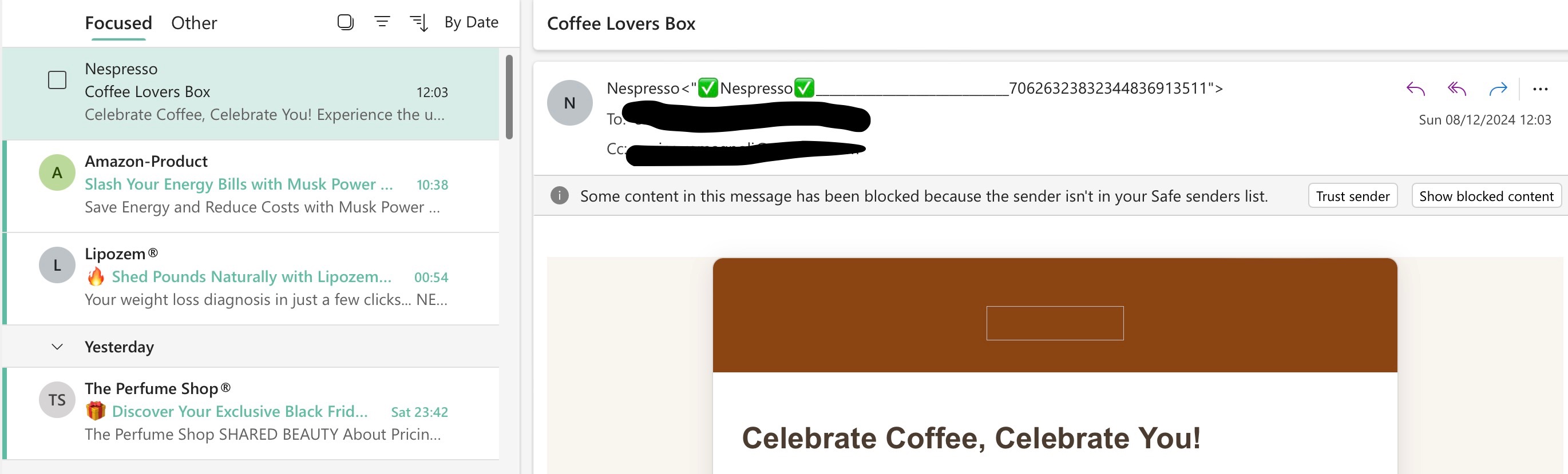 Non stop junk mail to my inbox - Strict junk mail filtering selected ...
