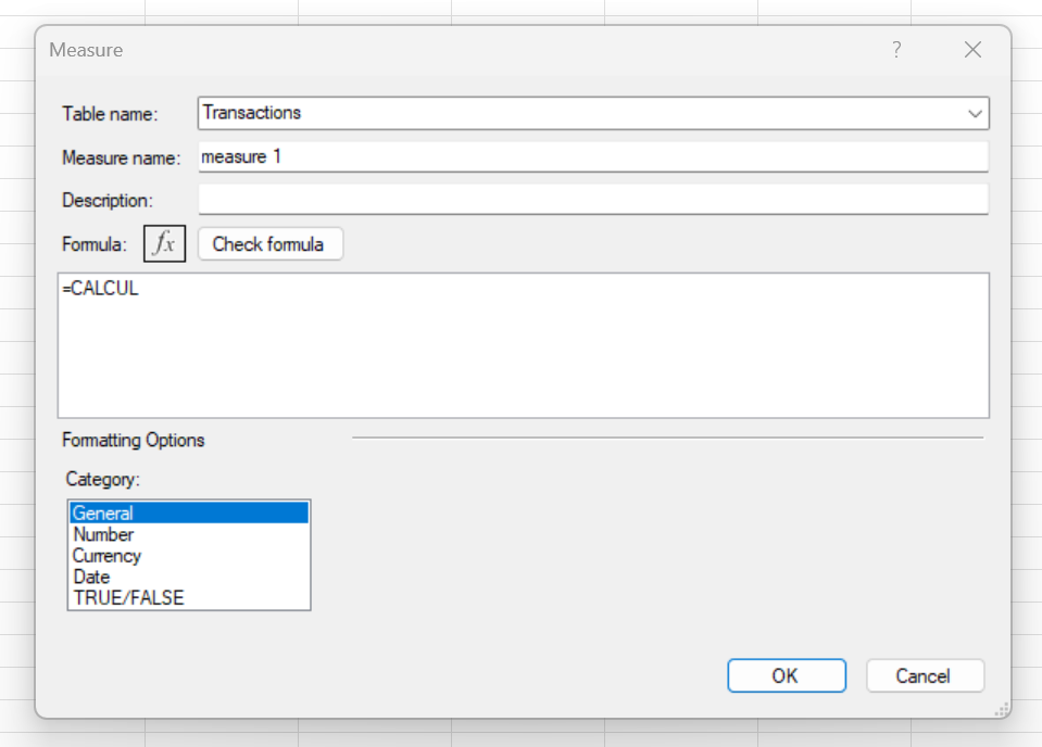 Excel power pivot when creating a new measures, auto suggest is not ...