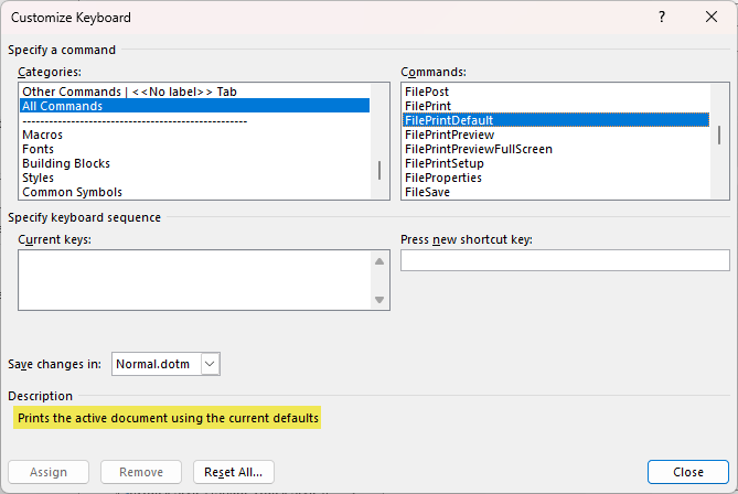 MY PRINT COMMAND DIALOGUE BOX DOESNT SHOWS PRINT OPTION AS DEFAULT ...
