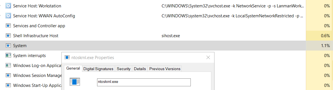 Help Tracing ntoskrnl.exe Causing High CPU - Microsoft Q&A