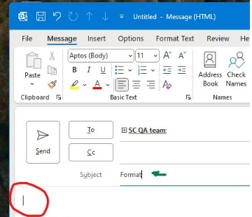 MS Outlook New Message design - Microsoft Q&A
