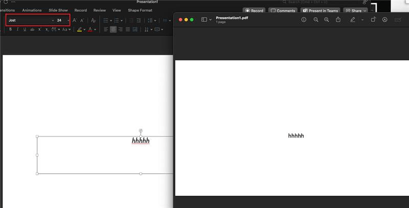 Powerpoint fails to export fonts and transparency correctly - Microsoft Q&A