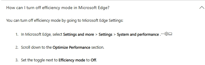 How to disable efficiency mode on windows 11? - Microsoft Q&A