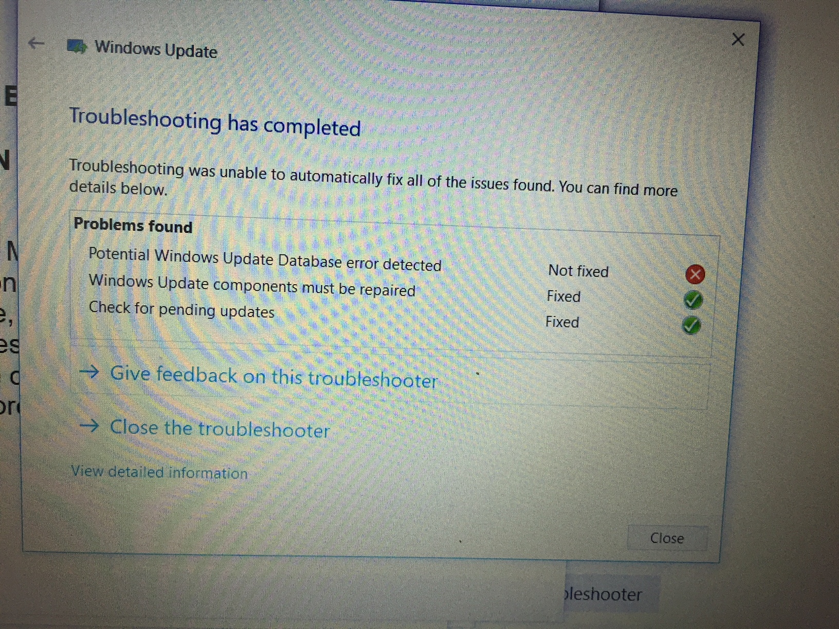 Can't finish update - Windows 10 - Microsoft Q&A
