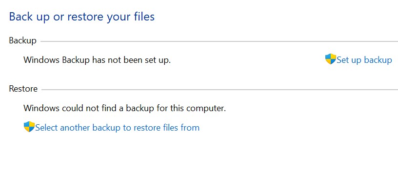 BACKUP