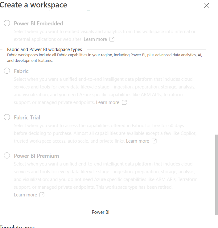 Not able to Create Workspace in Microsoft Fabric for free trail version ...