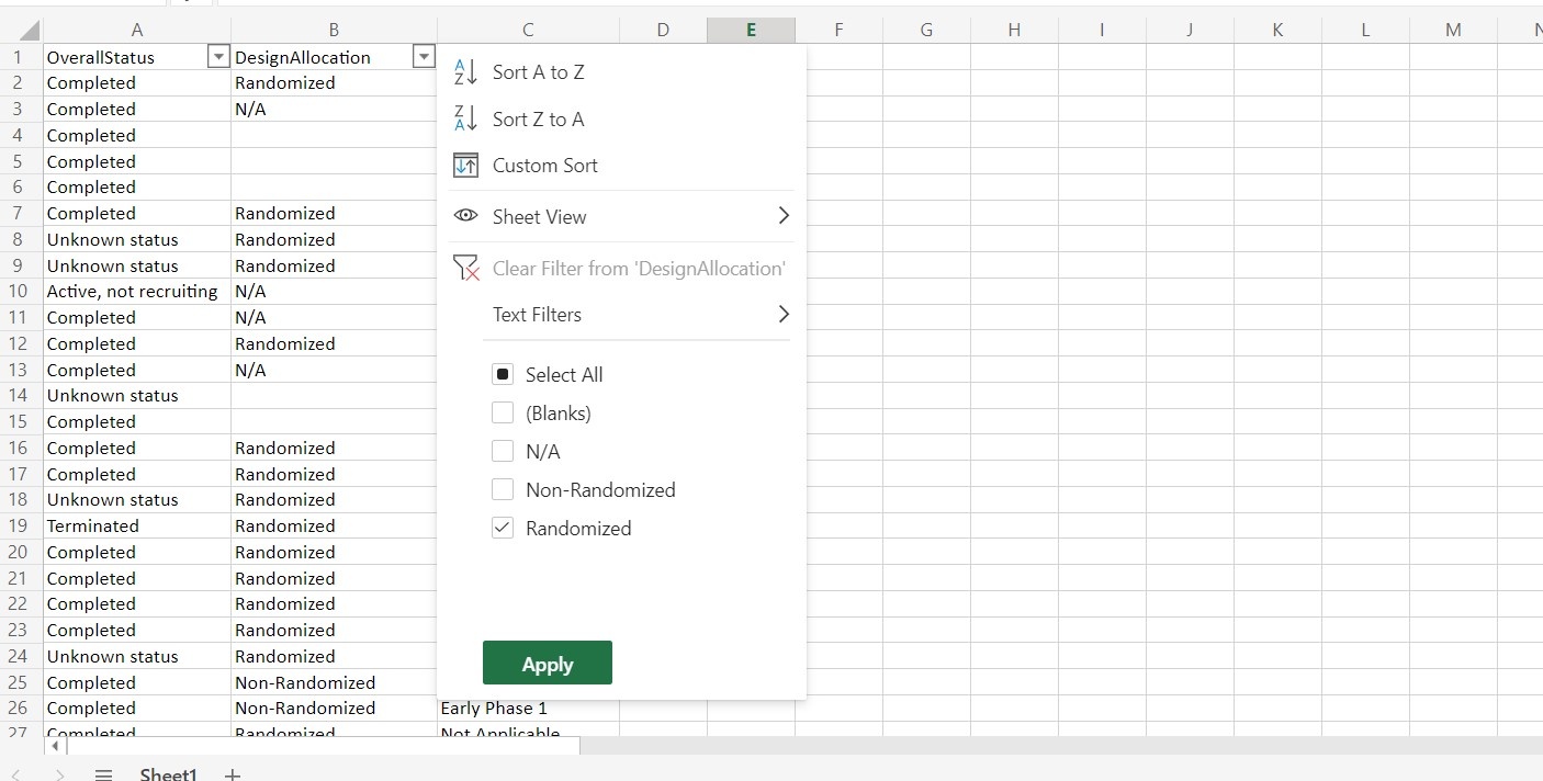 Problems in filtering data in Excel - Microsoft Q&A