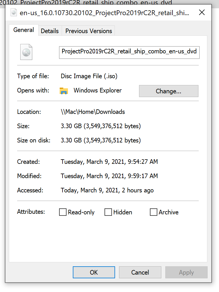 Project Professional 2019 unable to mount - Microsoft Q&A