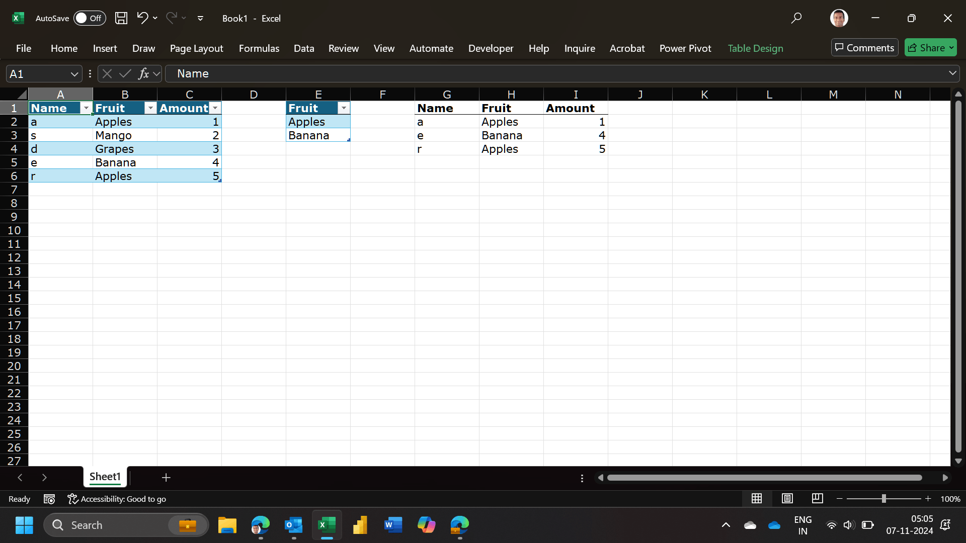 How to Filter two values in a single column using the filter formula ...