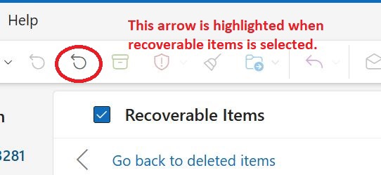 Somehow accidentally deleted entire inbox. Recover deleted items link ...