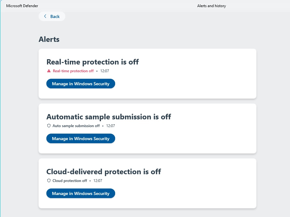 Windows Security and Microsoft Defender sending conflicting messages ...
