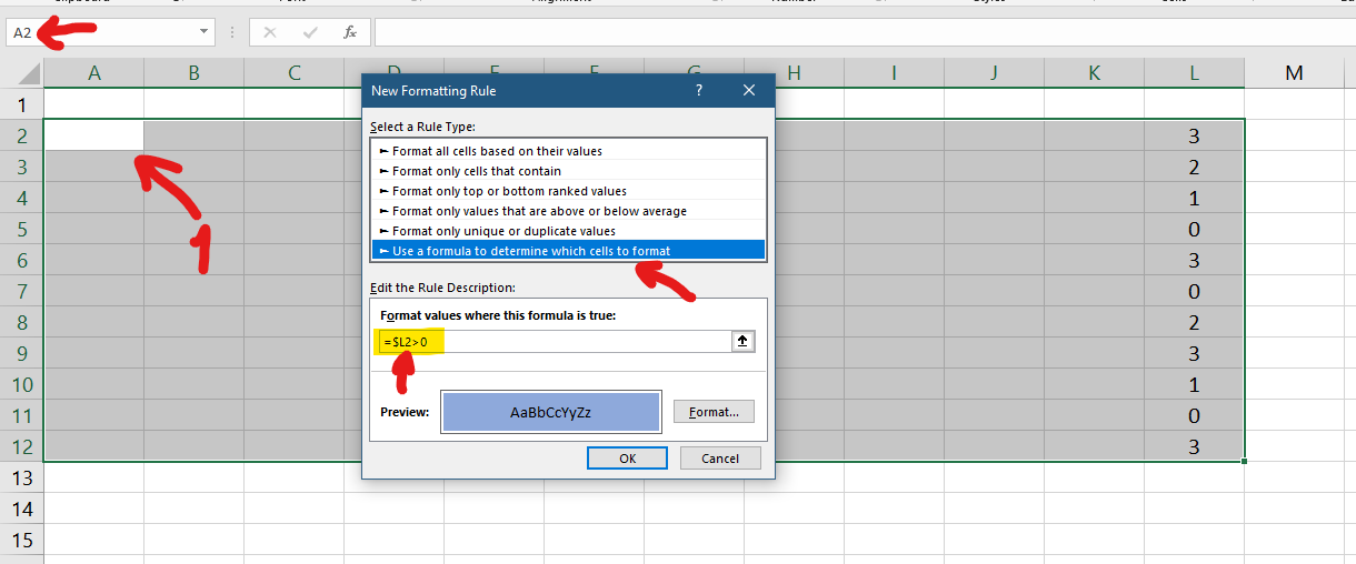 excel conditional formatting highlighting woes - Microsoft Q&A