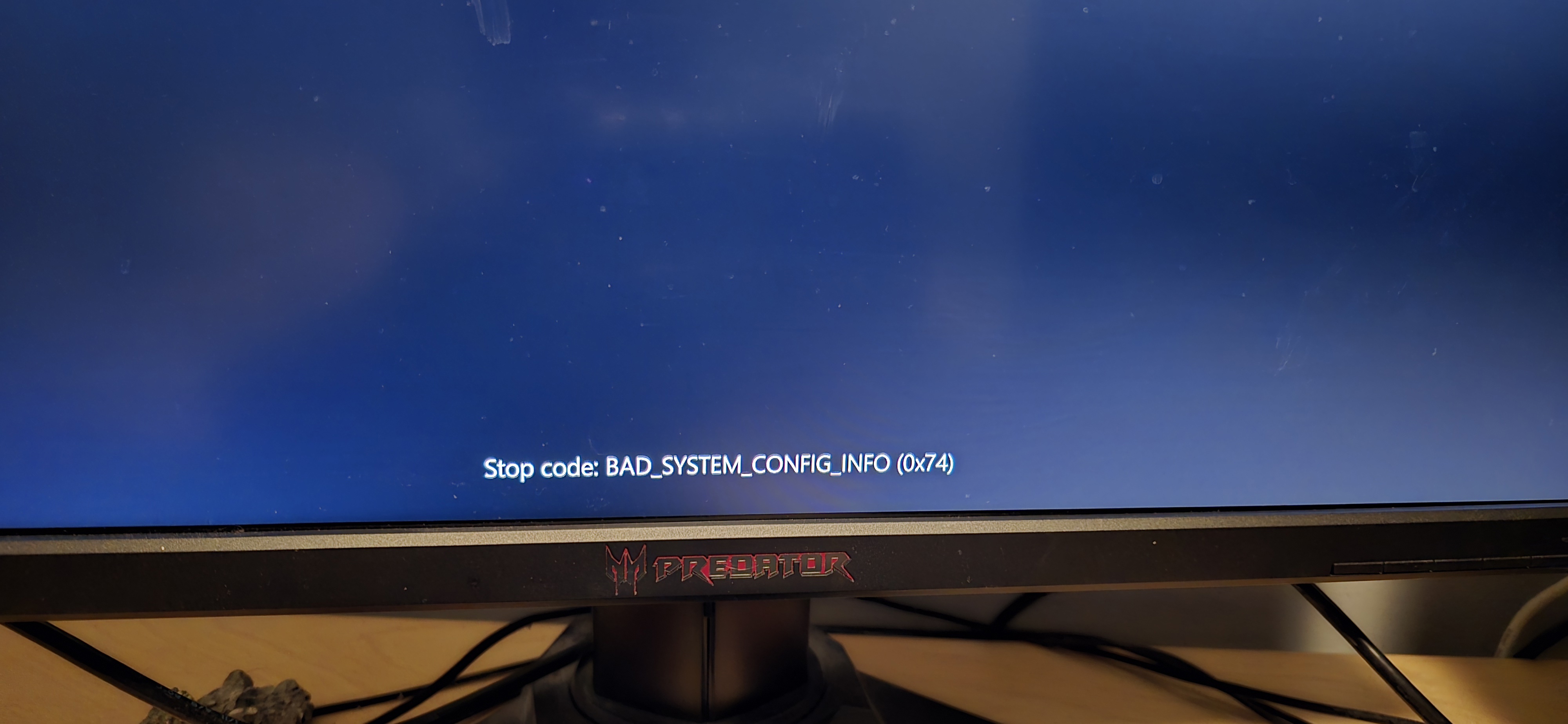Windows error 0x74 and 0x0000001 - Microsoft Q&A