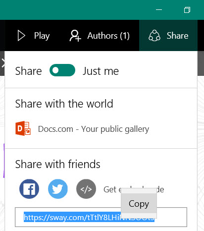 SWAY Error Message: can't display - Microsoft Q&A