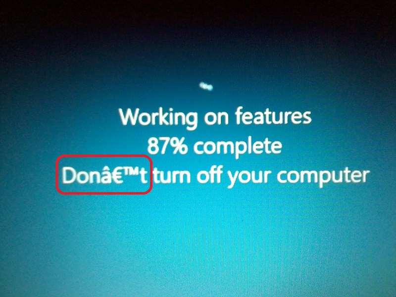 Windows Home Insider Preview update 'Donâ€™t off your computer' error ...
