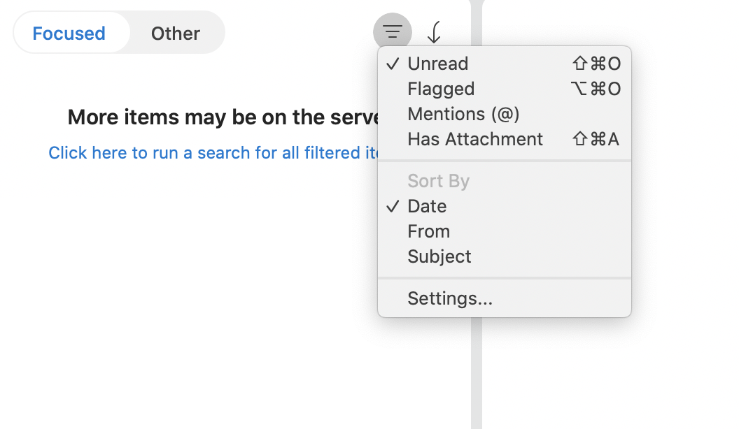 Badge count is visible even though there is no unread emails ...